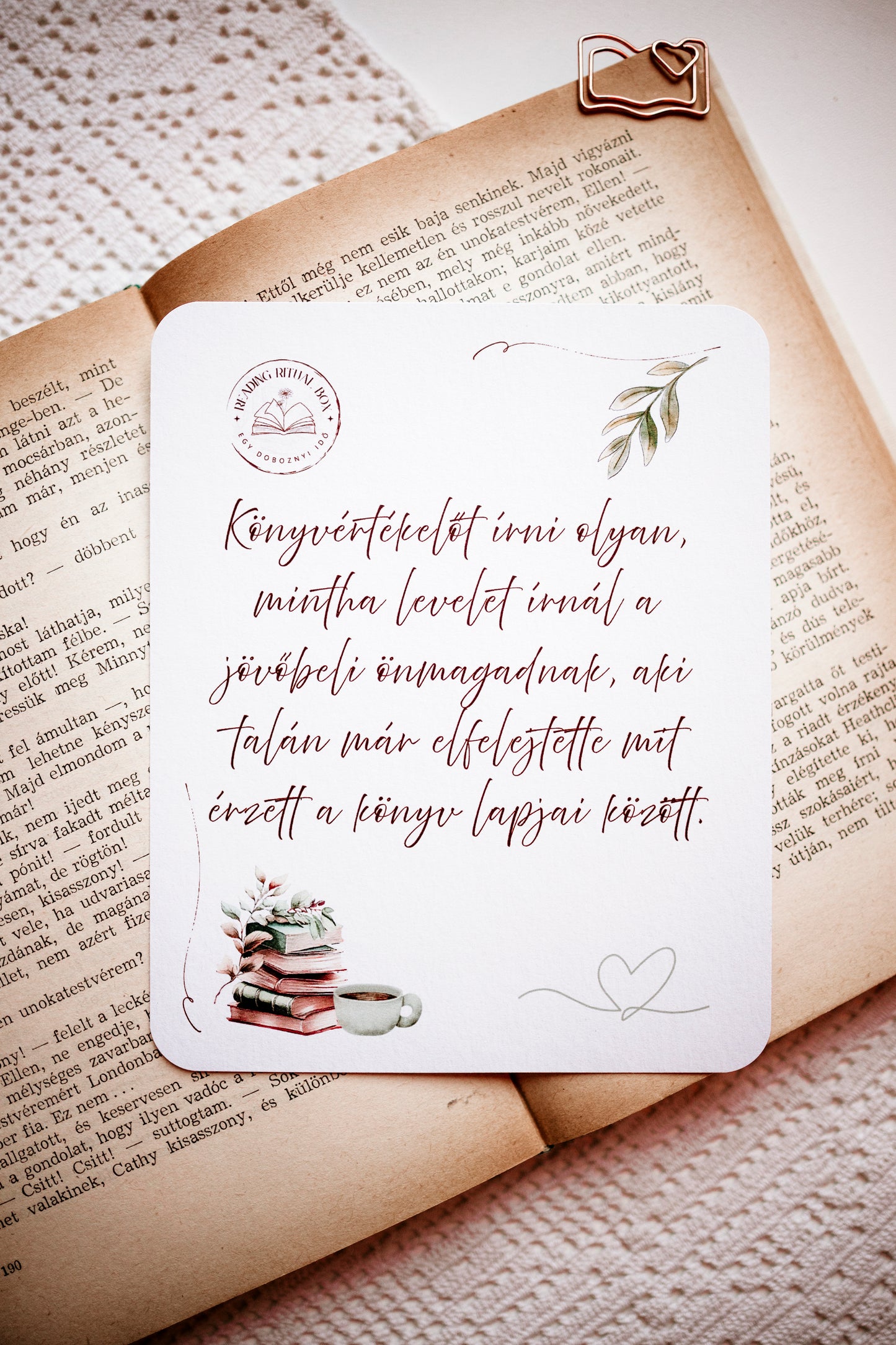 Könyvértékelő kártya – 5 db-os csomag (A5)