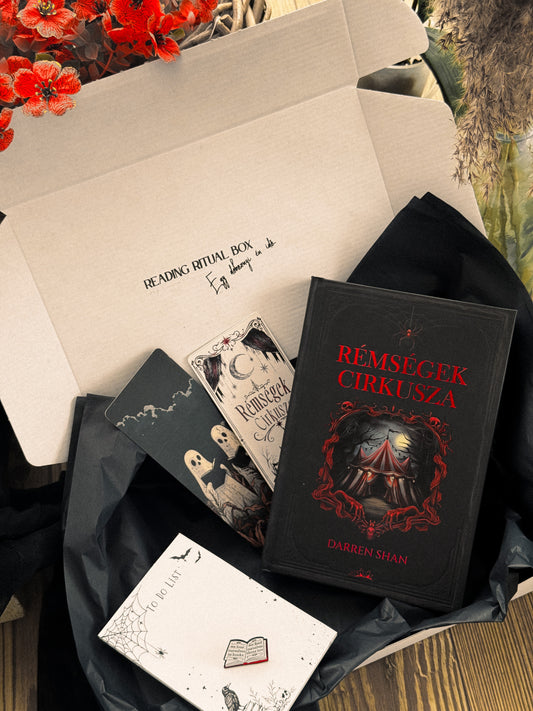 Darren Shan: Rémségek cirkusza – LIMITÁLT Halloween könyves mini box