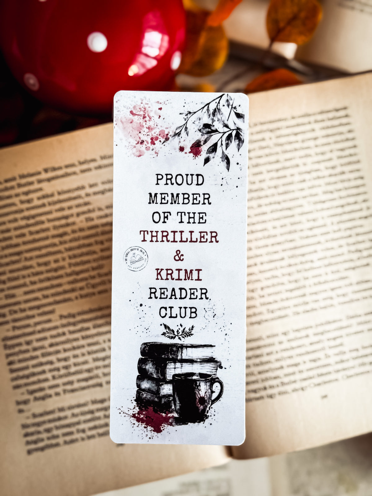 Thriller & Krimi Reader Club könyvjelző | Reading Ritual Box