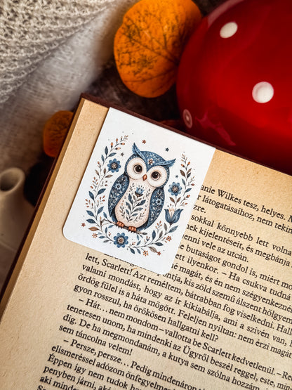 Kék bagoly mágneses könyvjelző | Reading Ritual Box