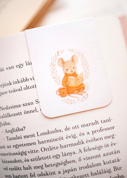 Mágneses könyvjelző - Egérke