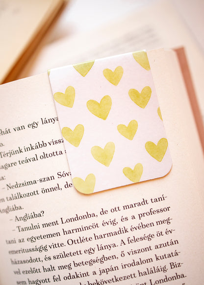 Mágneses könyvjelző - Zöld szív