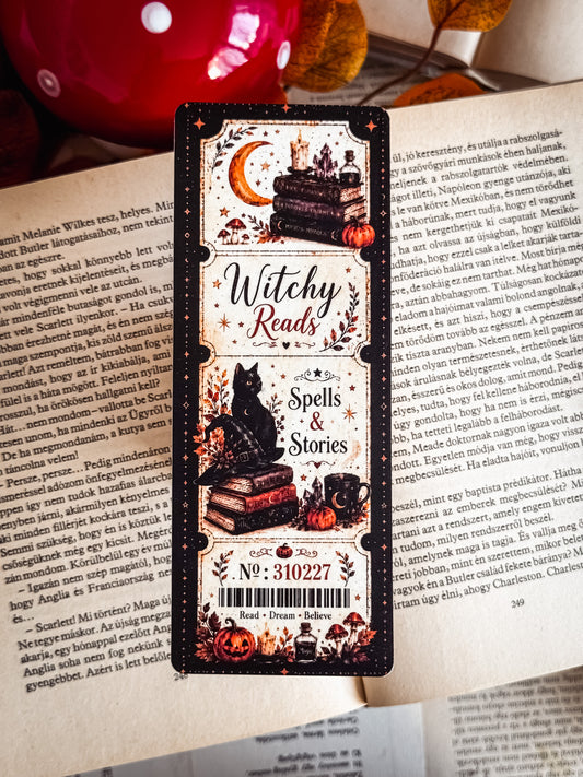 Witchy Reads boszorkányos könyvjelző | Reading Ritual Box