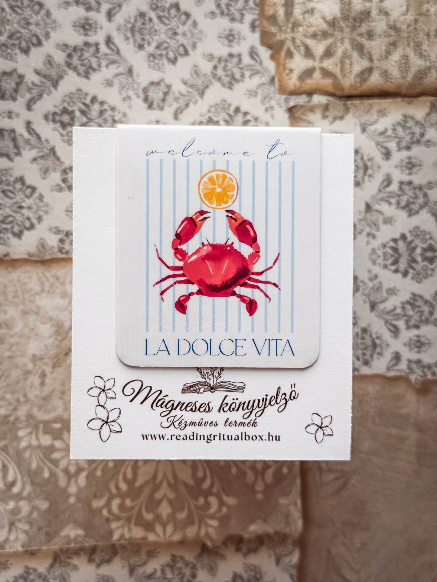 Mágneses könyvjelző – Dolce Vita
